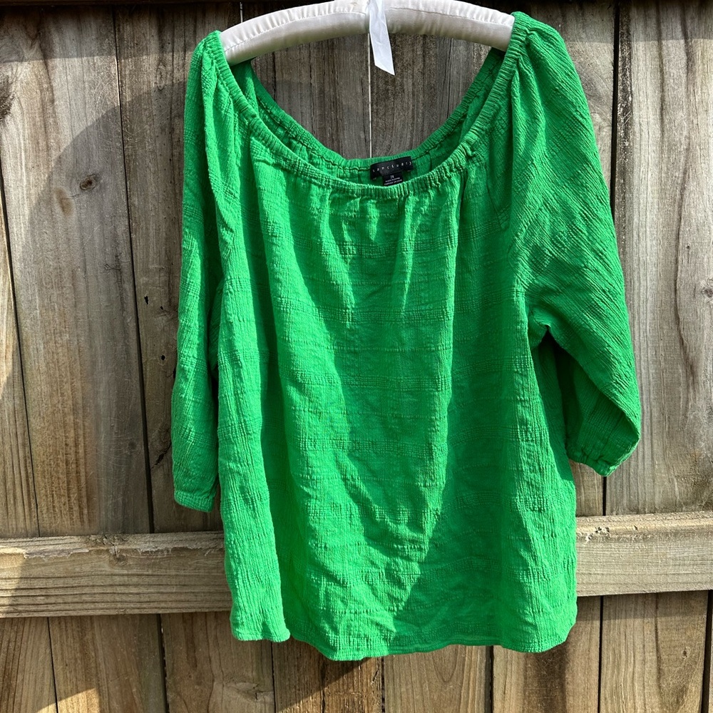 Sanctuary green cotton blouse